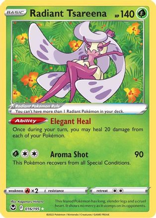 Image of Radiant Tsareena (016/195) [Sword & Shield: Silver Tempest]