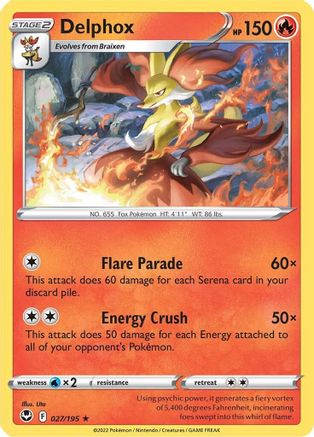 Image of Delphox (027/195) [Sword & Shield: Silver Tempest]