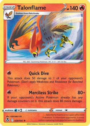 Image of Talonflame (029/195) [Sword & Shield: Silver Tempest]