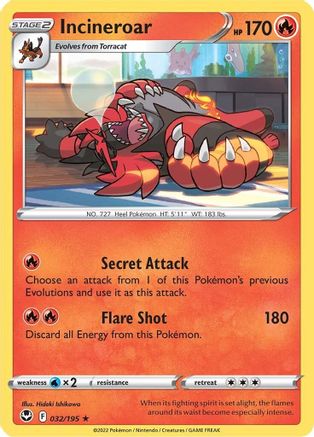 Image of Incineroar (032/195) [Sword & Shield: Silver Tempest]