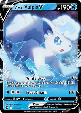 Image of Alolan Vulpix V (033/195) [Sword & Shield: Silver Tempest]