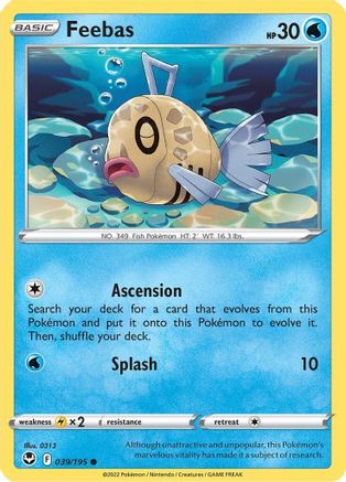 Image of Feebas (039/195) [Sword & Shield: Silver Tempest]