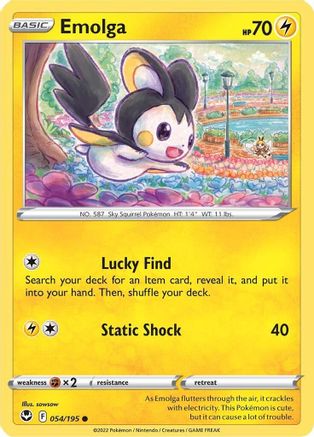 Image of Emolga (054/195) [Sword & Shield: Silver Tempest]