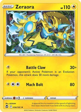 Image of Zeraora (056/195) [Sword & Shield: Silver Tempest]