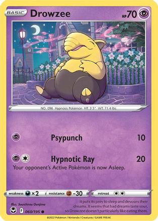 Image of Drowzee (060/195) [Sword & Shield: Silver Tempest]