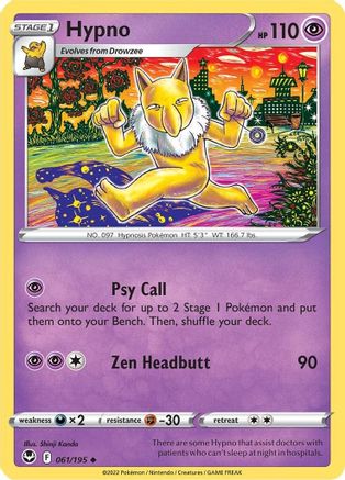Image of Hypno (061/195) [Sword & Shield: Silver Tempest]