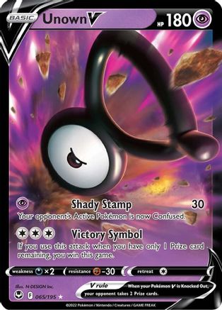Image of Unown V (065/195) [Sword & Shield: Silver Tempest]