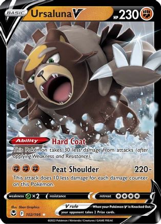 Image of Ursaluna V (102/195) [Sword & Shield: Silver Tempest]