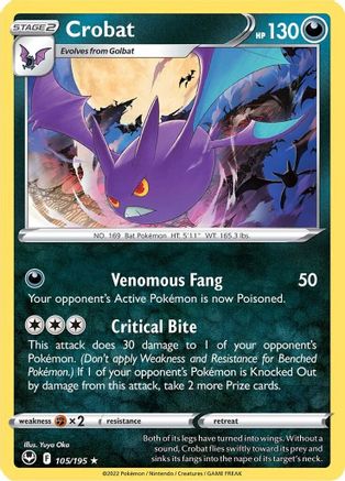 Image of Crobat (105/195) [Sword & Shield: Silver Tempest]