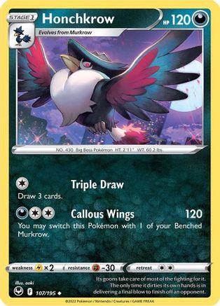 Image of Honchkrow (107/195) [Sword & Shield: Silver Tempest]