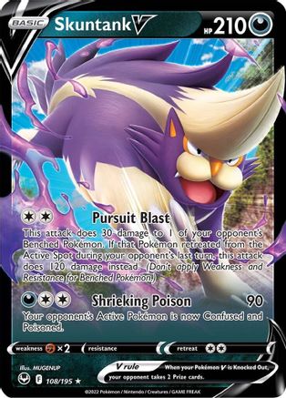 Image of Skuntank V (108/195) [Sword & Shield: Silver Tempest]