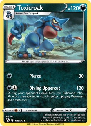 Image of Toxicroak (110/195) [Sword & Shield: Silver Tempest]