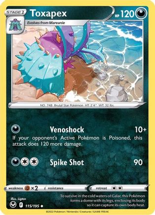 Image of Toxapex (115/195) [Sword & Shield: Silver Tempest]