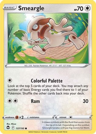 Image of Smeargle (137/195) [Sword & Shield: Silver Tempest]