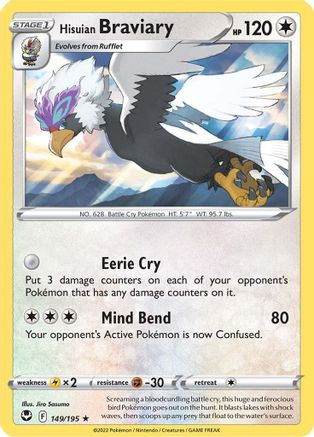 Image of Hisuian Braviary (149/195) [Sword & Shield: Silver Tempest]