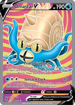 Image of Omastar V (174/195) [Sword & Shield: Silver Tempest]