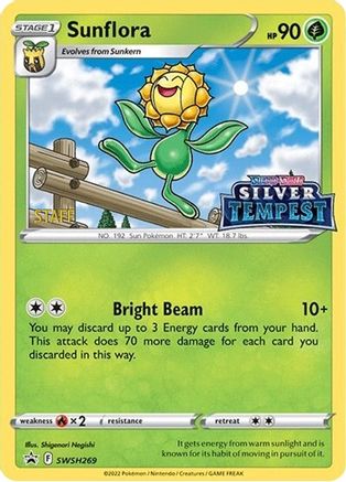 Image of Sunflora (SWSH269) (Prerelease) (Staff) [Sword & Shield: Black Star Promos]