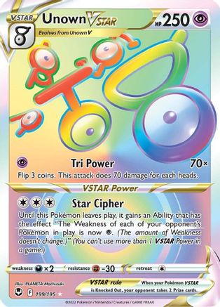 Image of Unown VSTAR (199/195) [Sword & Shield: Silver Tempest]