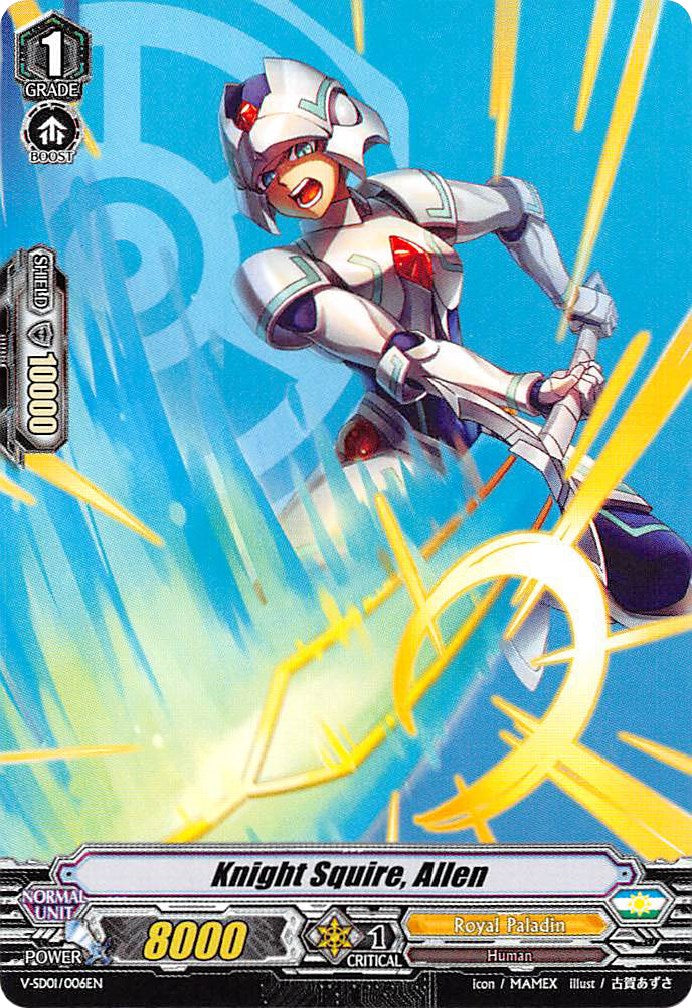 Image of Knight Squire, Allen (V-SD01/006EN) [2018 Free Experience Deck 