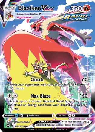 Image of Blaziken VMAX (TG15/TG30) [Sword & Shield: Silver Tempest]