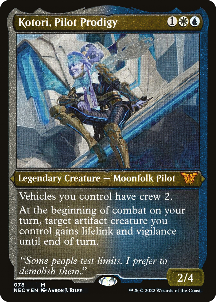 Image of Kotori, Pilot Prodigy (Showcase Display Commander) [Kamigawa: Neon Dynasty Commander]