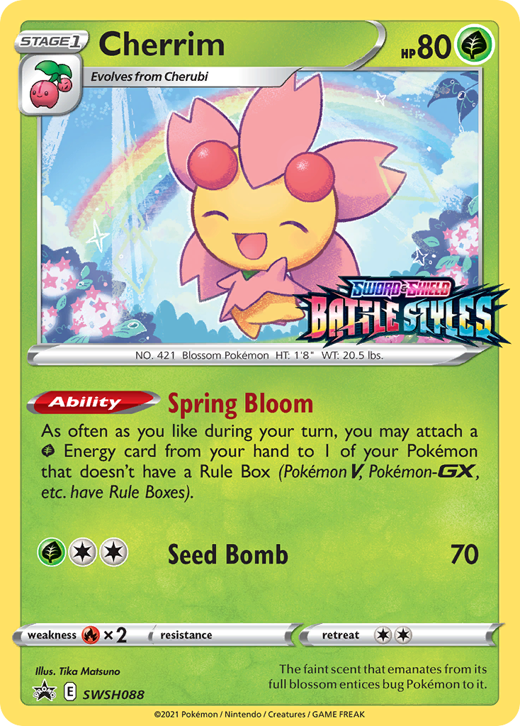 Image of Cherrim (SWSH088) (Prerelease Promo) [Sword & Shield: Black Star Promos]