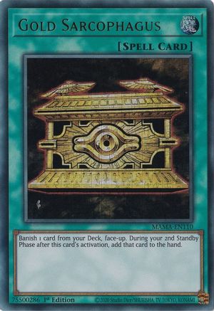 Image of Gold Sarcophagus [MAMA-EN110] Ultra Pharaoh's Rare