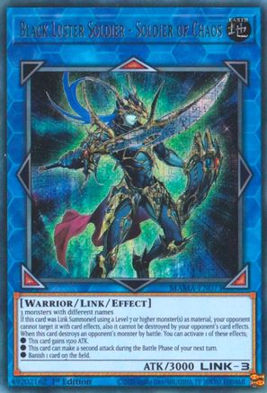 Image of Black Luster Soldier - Soldier of Chaos [MAMA-EN073] Ultra Pharaoh's Rare