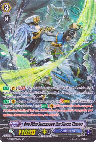 Image of One Who Surpasses the Storm, Thavas (Alternate Art) (G-CB02/S06) [Commander of the Incessant Waves]