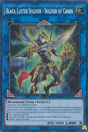 Image of Black Luster Soldier - Soldier of Chaos [MAMA-EN073] Secret Pharaoh's Rare