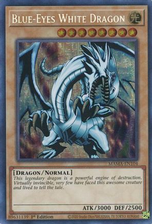 Image of Blue-Eyes White Dragon [MAMA-EN104] Secret Pharaoh's Rare
