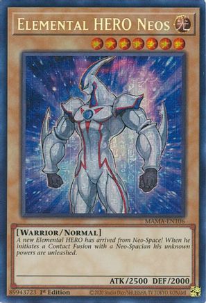 Image of Elemental HERO Neos [MAMA-EN106] Secret Pharaoh's Rare