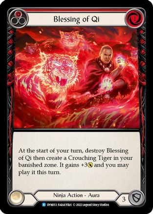 Image of Blessing of Qi (Red) [DYN053] (Dynasty)  Rainbow Foil
