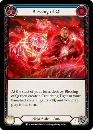 Image of Blessing of Qi (Blue) [DYN055] (Dynasty)  Rainbow Foil