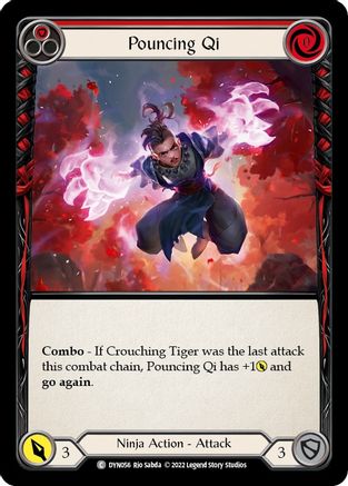 Image of Pouncing Qi (Red) [DYN056] (Dynasty)  Rainbow Foil