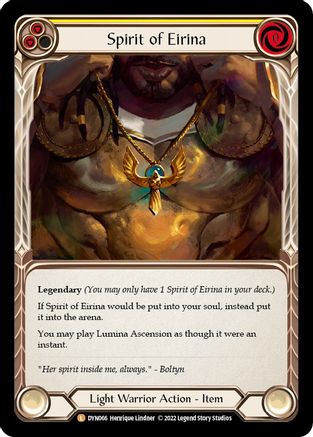 Image of Spirit of Eirina [DYN066] (Dynasty)  Rainbow Foil
