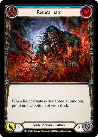 Image of Reincarnate (Blue) [DYN012] (Dynasty)  Rainbow Foil