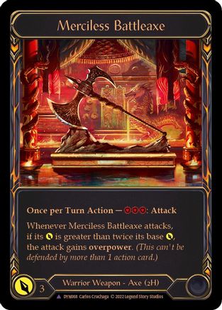 Image of Merciless Battleaxe (Marvel) [DYN068] (Dynasty)  Cold Foil