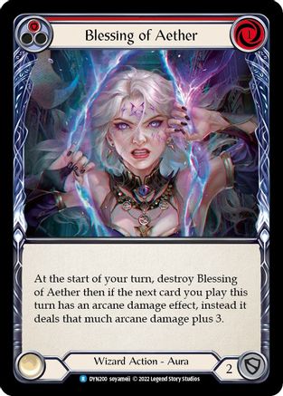 Image of Blessing of Aether (Red) [DYN200] (Dynasty)  Rainbow Foil