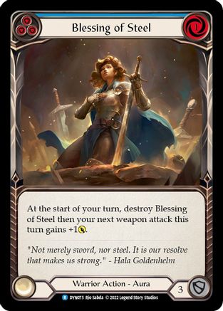 Image of Blessing of Steel (Blue) [DYN075] (Dynasty)