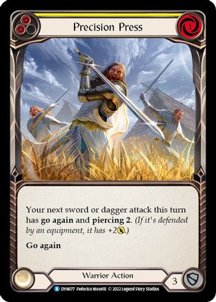 Image of Precision Press (Yellow) [DYN077] (Dynasty)  Rainbow Foil