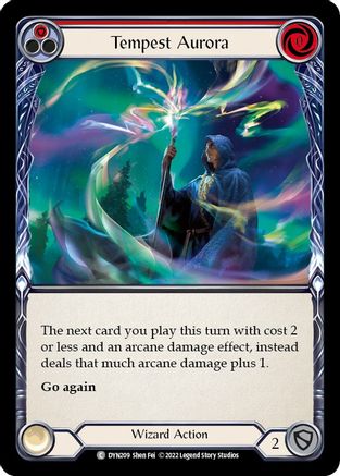 Image of Tempest Aurora (Red) [DYN209] (Dynasty)  Rainbow Foil
