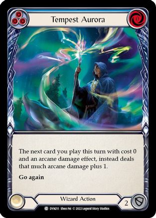 Image of Tempest Aurora (Blue) [DYN211] (Dynasty)  Rainbow Foil