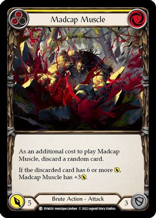 Image of Madcap Muscle (Yellow) [DYN020] (Dynasty)  Rainbow Foil