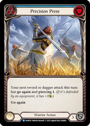 Image of Precision Press (Blue) [DYN078] (Dynasty)  Rainbow Foil