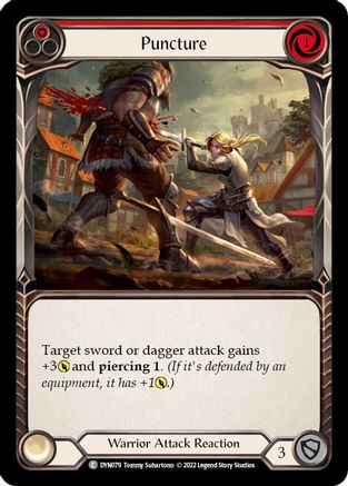 Image of Puncture (Red) [DYN079] (Dynasty)  Rainbow Foil