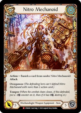 Image of Construct Nitro Mechanoid // Nitro Mechanoid [DYN092] (Dynasty)  Cold Foil