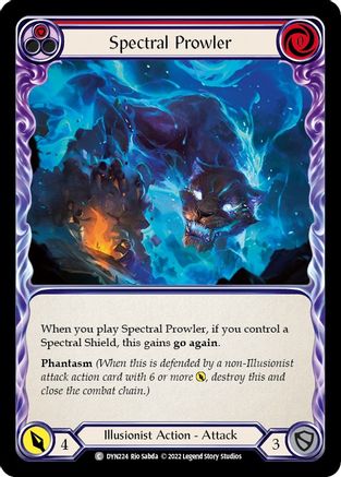 Image of Spectral Prowler (Red) [DYN224] (Dynasty)  Rainbow Foil