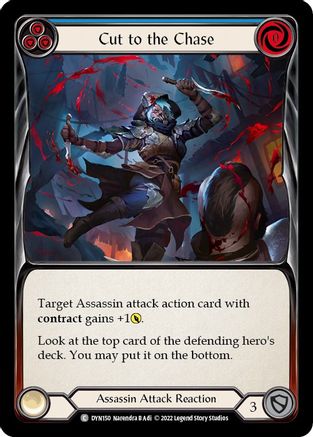 Image of Cut to the Chase (Blue) [DYN150] (Dynasty)  Rainbow Foil