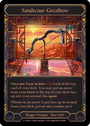 Image of Sandscour Greatbow (Marvel) [DYN151] (Dynasty)  Cold Foil